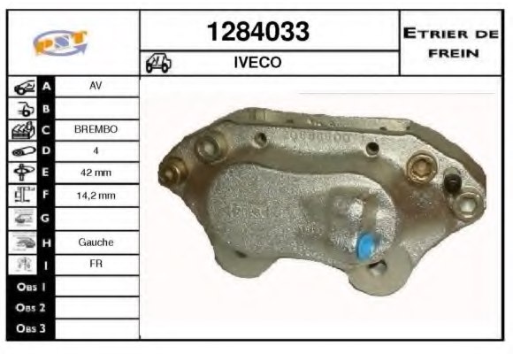 SNRA 1284033 Brake Caliper